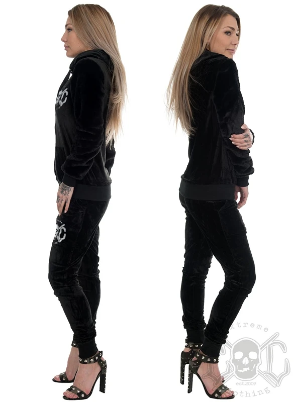 EXc Black Dress With Fur Arms 2 EXc Black Dress With Fur Arms – Bild 2