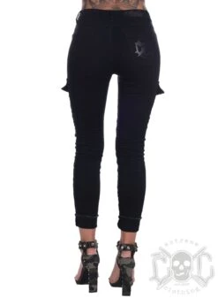 EXc Black Zipped Cargo Pants -Straßenmode Kleidung exc black zipped cargo pants 2