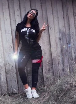 EXc Black Zipped Cargo Pants -Straßenmode Kleidung exc black zipped cargo pants 4