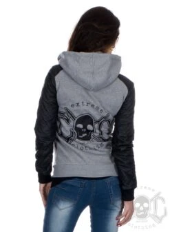EXc Black/Grey Hoodie, Women -Straßenmode Kleidung exc blackgrey hoodie women 1