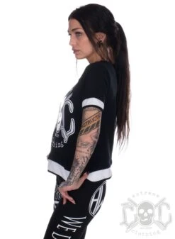 EXc Black/white Mesh Detailed Tee -Straßenmode Kleidung exc blackwhite mesh detailed tee 2