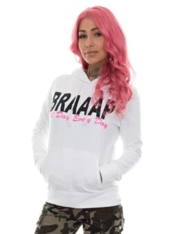 EXc Braaap All Day Every Day - White, Black N Pink