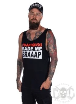 EXc Craziness Made Me Braaap Men Tank, Black