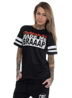 EXc Craziness Mesh Tee, Black