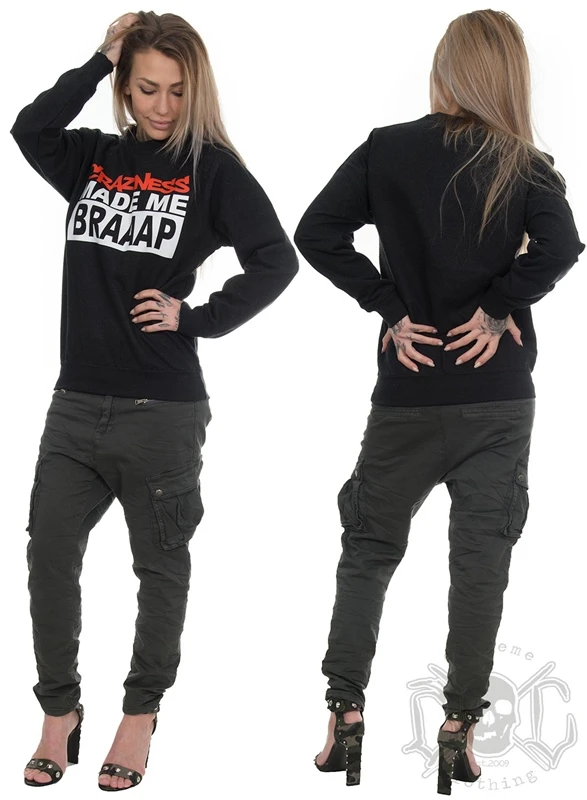 EXc Craziness Unisex Sweatshirt, Black Smoke 2 EXc Craziness Unisex Sweatshirt, Black Smoke – Bild 2