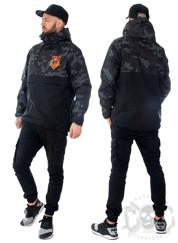 EXc Dark Camo Unisex Pullover Jacket 2 EXc Dark Camo Unisex Pullover Jacket – Bild 2