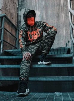 EXc E A F Camo Hoodie UniSex, Orange -Straßenmode Kleidung exc e a f camo hoodie unisex orange 10