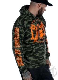 EXc E A F Camo Hoodie UniSex, Orange -Straßenmode Kleidung exc e a f camo hoodie unisex orange 5