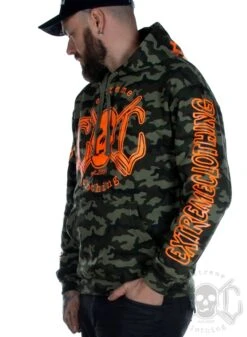 EXc E A F Camo Hoodie UniSex, Orange -Straßenmode Kleidung exc e a f camo hoodie unisex orange 6