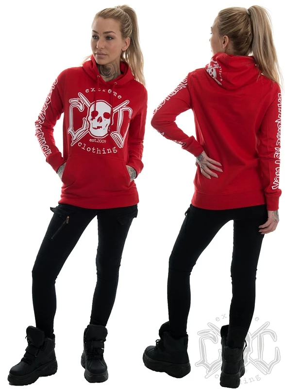 EXc E A F Hoodie, Red 2 EXc E A F Hoodie, Red – Bild 2