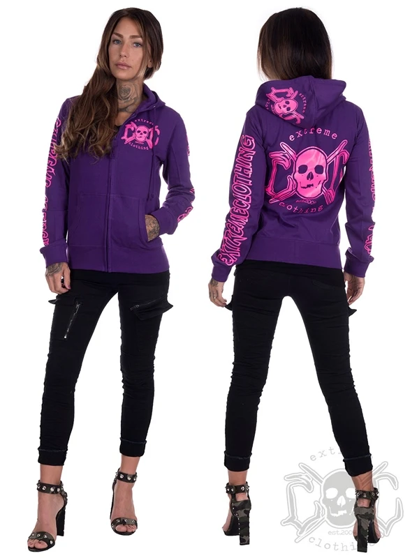 EXc E A F Logo Hoodie Purple N Pink 2 EXc E A F Logo Hoodie Purple N Pink – Bild 2
