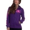 EXc E A F Logo Hoodie Purple N Pink