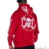 EXc E A F Men Zip Hoodie Red N White