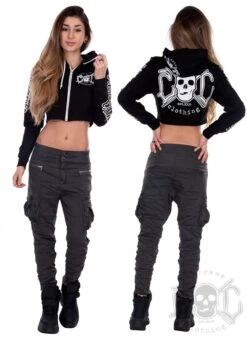 EXc E A F Short Hoodie, Black N White 7 EXc E A F Short Hoodie, Black N White -Straßenmode Kleidung exc e a f short hoodie black n white 1