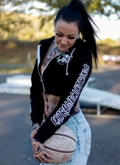 EXc E A F Short Hoodie, Black N White 10 EXc E A F Short Hoodie, Black N White -Straßenmode Kleidung exc e a f short hoodie black n white 4