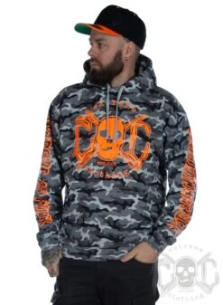 EXc E A F Snowcamo Orange Hoodie Unisex