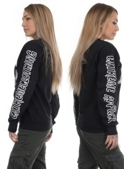 EXc E A F Unisex Sweatshirt, Black Smoke -Straßenmode Kleidung exc e a f unisex sweatshirt black smoke 2