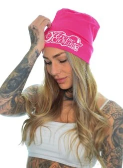 EXc EXtremeClothing Beanie, Pink -Straßenmode Kleidung exc extremeclothing beanie pink 3
