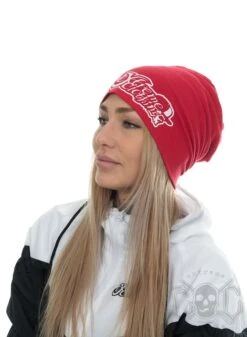 EXc EXtremeClothing Beanie, Red
