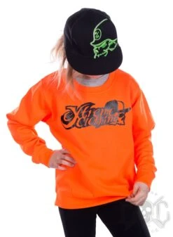 EXc EXtremeclothing Kids Sweatshirt, Neon Orange -Straßenmode Kleidung exc extremeclothing kids sweatshirt neon orange 2