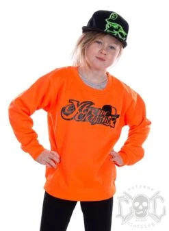 EXc EXtremeclothing Kids Sweatshirt, Neon Orange