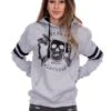 EXc Game Day Skull Hoodie Unisex, Grey N Black