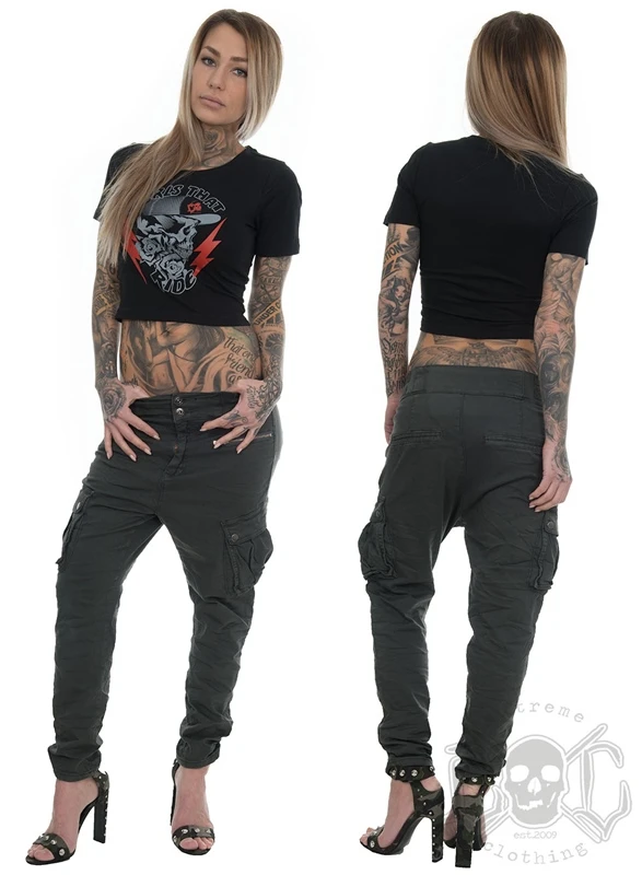 EXc Girls That Ride Cropped Tee, Black 2 EXc Girls That Ride Cropped Tee, Black – Bild 2