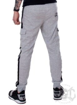 EXc Grey N Black Unisex Cargo Sweatpants -Straßenmode Kleidung exc grey n black unisex cargo sweatpants 2