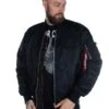EXc Kevlar Bomber Jacka Black Skull