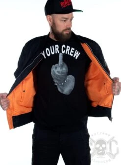 EXc Kevlar Bomber Jacka Black Skull -Straßenmode Kleidung exc kevlar bomber jacka black skull 3