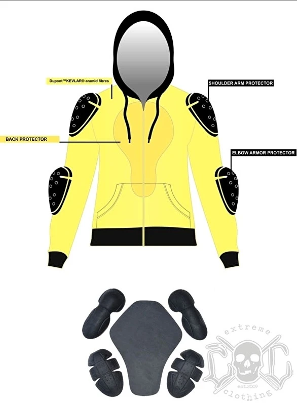 EXc Kevlar Skull Hoodie, Unisex 2 EXc Kevlar Skull Hoodie, Unisex – Bild 2