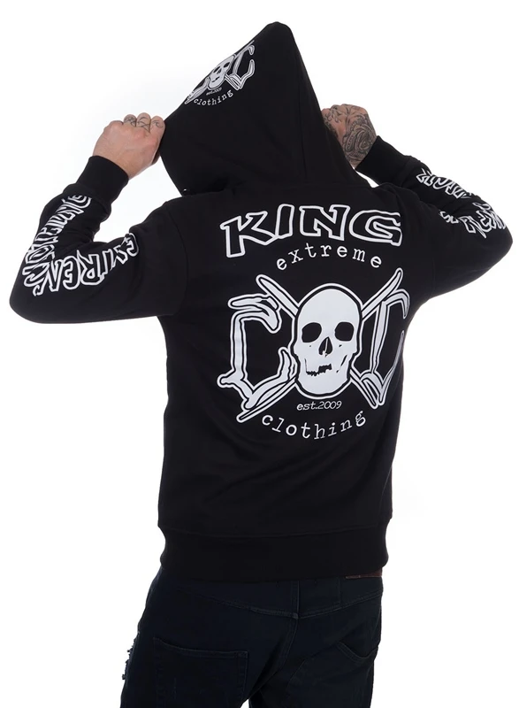 EXc King Hoodie, B/W 1 EXc King Hoodie, B/W