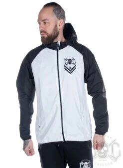 EXc Logo Runner Jacket Unisex, Black N White