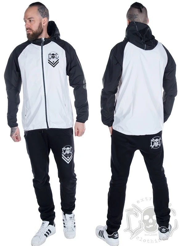 EXc Logo Runner Jacket Unisex, Black N White 2 EXc Logo Runner Jacket Unisex, Black N White – Bild 2