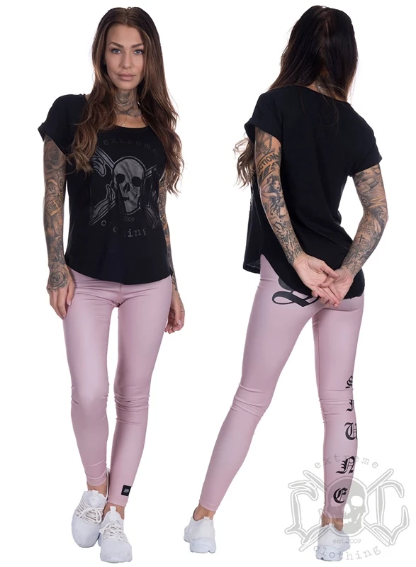 EXc Loose Black On Black Skull Tee 2 EXc Loose Black On Black Skull Tee – Bild 2