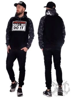 EXc Made Me DO It Black N Camo Unisex Hoodie 7 EXc Made Me DO It Black N Camo Unisex Hoodie -Straßenmode Kleidung exc made me do it black n camo unisex hoodie 3