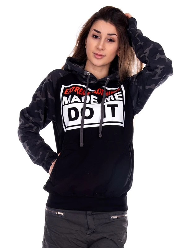 EXc Made Me DO It Black N Camo Unisex Hoodie 1 EXc Made Me DO It Black N Camo Unisex Hoodie