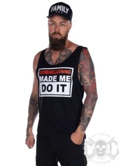 EXc Made Me Do It Men Tank, Black