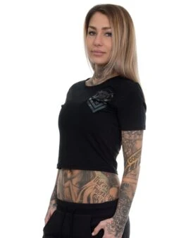 EXc New Camo Logo Cropped Tee