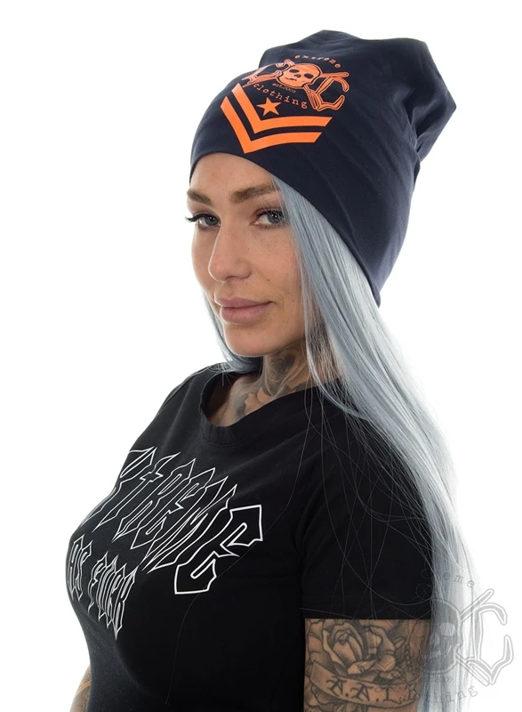 EXc New Logo Beanie, Blue N Orange 1 EXc New Logo Beanie, Blue N Orange