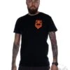EXc New Logo Men Tee, Black N Orange