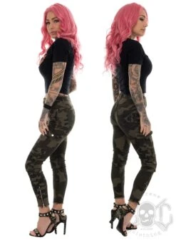 EXc New Skull Logo Cropped Tee, Black N Orange -Straßenmode Kleidung exc new skull logo cropped tee black n orange 2