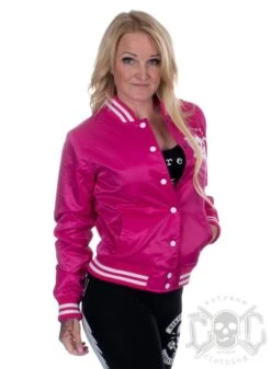 EXc Pink College Jacket -Straßenmode Kleidung exc pink college jacket 3