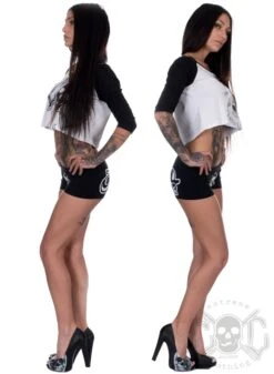 EXc Raglan Topp, Vit/Svart -Straßenmode Kleidung exc raglan topp vitsvart 2