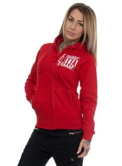 EXc S O Braaap Girly Zip Hoodie, Röd