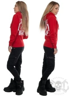 EXc S O Braaap Girly Zip Hoodie, Röd -Straßenmode Kleidung exc s o braaap girly zip hoodie rod 5