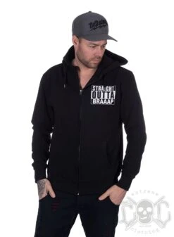 EXc S O Braaap Men Zip Hoodie