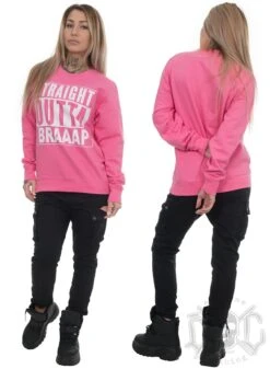 Straßenmode Kleidung -Straßenmode Kleidung exc s o braaap unisex sweatshirt baby pink 1