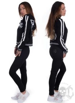 EXc Short Lace Up Logo Hoodie, Black -Straßenmode Kleidung exc short lace up logo hoodie black 2