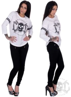 EXc Skull Football Tee, Vit -Straßenmode Kleidung exc skull football tee vit 3